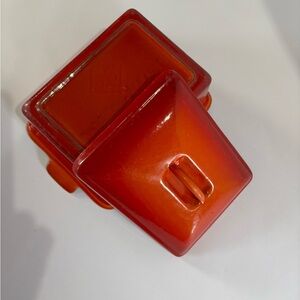 Le Creuset Red Stoneware Butter Dish